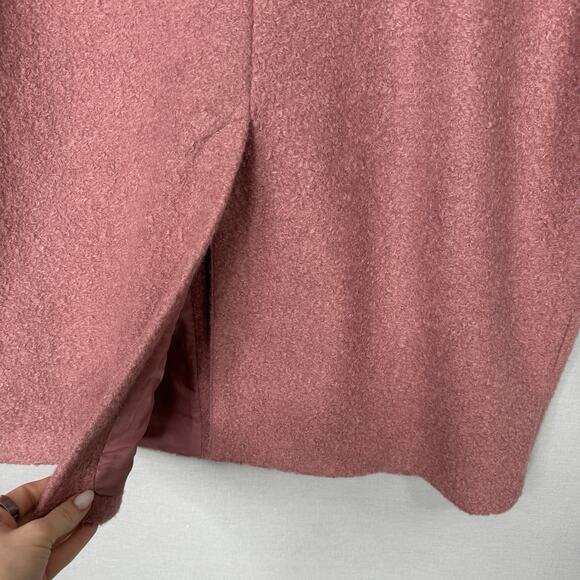 Primark x Rita Ora Womens Jacket S Pink Bounce Double Breasted Coat Long Line - Picture 11 of 15